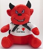 Peluche diable avec J'aime Raynal T-shirt