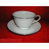 Noritake Colony #5932 Footed Cups and Saucers by 