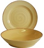Tag Sonoma Ironstone Ceramic Dinnerware Serving Bowl and Platter Set, Yellow