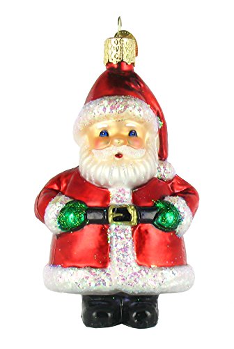 Old World Christmas Short Stuff Santa Glass Ornament Old World Christmas Short Stuff Santa Glass Ornament