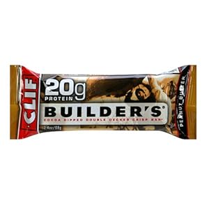 Clif Bar, Builder's Bar, Peanut Butter, 2.4 oz (case of 12)