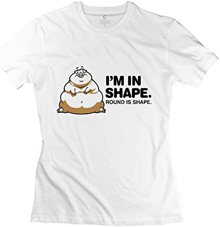 Fashion Round T Shirt - Female's T-shirts White Size S