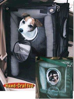 Cozy Cabin Pet Car Seat Carrier Color: Green