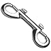 Peerless 4418040 Zinc Die Cast Double End Fixed Securing Hook Bolt Snap, Nickel Finish, 4-3/4" Overall Length