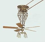 Bourbon Street Antique Brass Ceiling Fan W Fitter