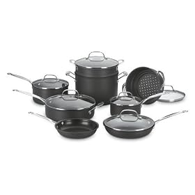 �N�C�W�i�[�g �m���X�e�B�b�N �t���C�p�� ��@14�_�Z�b�g Cuisinart Chef's Classic Nonstick Hard-Anodized 14-Piece Cookware Set�@66-14
