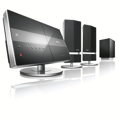 Philips 2.1 DVD Home Theater System HTS6600/37 (Four Piece Set)