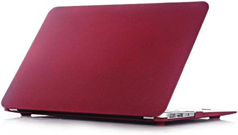 HQF® Quicksand Matte Case, Snap on Hard Shell Case for MacBook Pro 15" with Retina Display [No CD-ROM] A1398 - Dark Red
