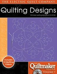 Electric Quilt The Quiltmaker Volume 7 Printable Quilting Stencils on CD-ROM