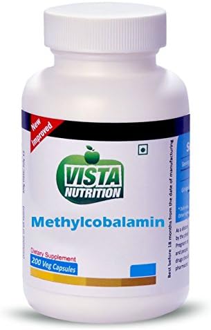 Vista Nutritions Methylcobalamin - 200 Capsules - -"Shipping by FedEx"