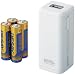 ELECOM ���o�C���o�b�e���[ ���d�r �X�}�[�g�t�H���p �z���C�g DE-U01D-1908WH