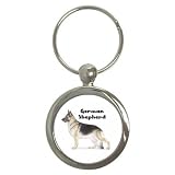 German Shepherd Key Chain (Round)