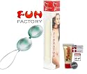 FunFactory Smartballs Original (Silber-Pearly Sky) Luxus Paket inkl. Gleitgel & Vibrator