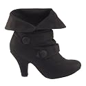 Womens Twin Strap Fold Down Ankle Shoe Boots