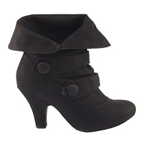 Womens Twin Strap Fold Down Ankle Shoe Boots