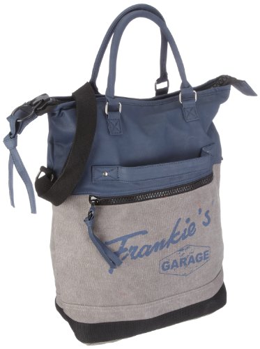  Frankie's Garage T210057B-030, Sac à main mixte adulte - Bleu/Bleu marine