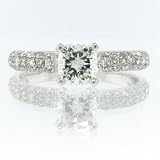 1.32ct Cushion Cut Diamond Engagement Anniversary Ring