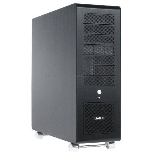 Lian Li PC-V2010B - Full tower - extended ATX - no power supply - black - USB/FireWire/Audio/E-SATA