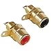 PARTS EXPRESS Gold RCA Jack Solder Type with Nut Pair