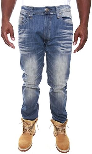 M1748 - Black MAKOBI Marbelized Wash Jeans with Lycra(42/32)