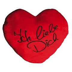 XXL Pl�schkissen in Herz-Form ICH LIEBE DICH 60cm rot