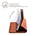 SHIELDON® 100% Genuine Natural Leather Wallet Case Classic Flip Book Style Protective Cover for iPhone 6 Plus (5.5 inch), Hand Made with Bulit-in Stand Function, ID Holder, Money & Credit Cards Slots (Cognac Brown)
