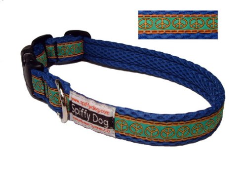 Blue Peace Air Dog Collar Size Medium