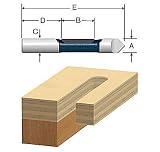 BOSCH POWER TOOLS 85246B50 CARBIDE-TIPPED PILOT PANEL ROUTER BIT 1/2 - PKG/50
