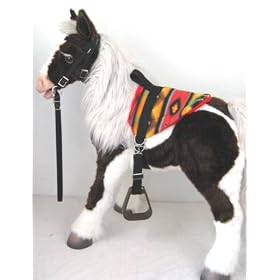 Butterscotch S'mores Furreal Horse Halter & lead - Southwest Red