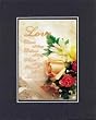 Poems for Wedding - Love bears all things, believes all things, hopes all things, endures all things. 1 corinthians 13:7. . . 8 x 10 Inches Biblical/Religious Verses set in Double Beveled Matting - A Timeless and Priceless Poetry Keepsake Collection
