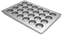 Focus Foodservice Commercial Bakeware Mary Ann/Strawberry Shortcake Pan 24-Cup