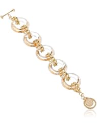 Jessica Simpson Alpine Glam Clear Link Bracelet, 8"