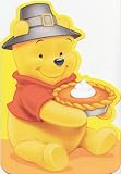 Winnie the Pooh Thanksgiving Card "This Thanksgiving Hope Your Tummy