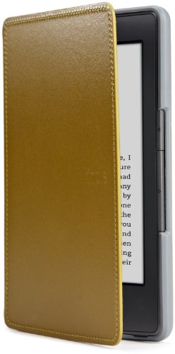 Étui en cuir Amazon pour Kindle - Vert olive (est compatible avec Kindle uniquement)