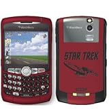 The Enterprise from Star Trek on BlackBerry Curve 8300 series Phone Cover (Red)
