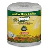 Marcal Small Steps 100% Premium Recycled 2-Ply Embossed Toilet Tissue, 48 Rolls/Carton (6079)