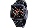 Police 'Patrol' Gents Black IP Bracelet Watch With Black Dial