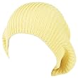 New 11" Cotton Knit Ribbed Slouchy Beret Tam Hat Yellow
