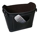 UZO1 FAUX LEATHER MAGAZINE BASKET