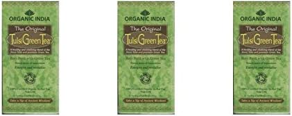 (3 PACK) - Tulsi Green Tea| 25 Bags |3 PACK - SUPER SAVER - SAVE MONEY