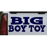8in X 3.4in Navy -- Big Boy Toy Off Road Car Window Wall Laptop Decal Sticker by Rad Dezigns