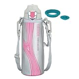 THERMOS 【Amazon.co.jp限定・交換用パッキンセット付】 真空断熱スポーツボトル 1.0L ピンク FFF-1000F P