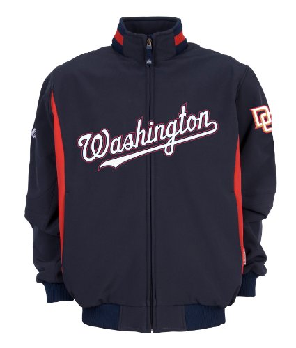 MLB Washington Nationals Adult Long Sleeve Therma Base Premier Jacket, X-Large