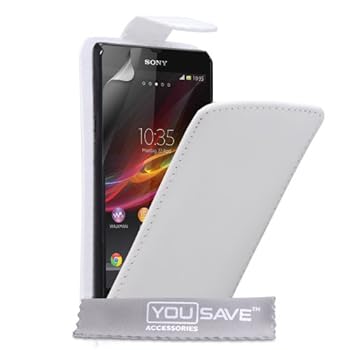 Coque Sony Xperia Z Etui Sony Xperia Z Blanc PU Cuir Clapet Housse Coque Sony Xperia Z Etui Sony Xperia Z Blanc PU Cuir Clapet Housse