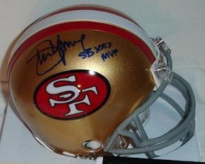 Steve Young Signed 49ers Throwback Replica Mini Helmet