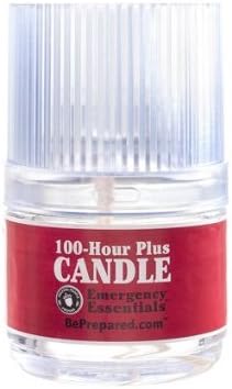 Emergency Candles (100 Plus Hours), Set of 10 Candles + 2 Protective Toppers