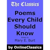 Poems Every Child Should Know by Various and Mary Burt ... with BONUS poem - The Christmas Budget Grinch (all content hyperlinked!)