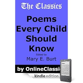 Poems Every Child Should Know by Various and Mary Burt ... with BONUS poem - The Christmas Budget Grinch (all content hyperlinked!)