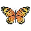 8400 Monarch Butterfly Wing Flapper 43"