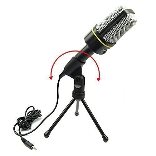 Tonor 3.5mm Studio Professional Microphone Mic with Stand For Audio Sound Recording Skype Desktop PC Laptop Notebook
